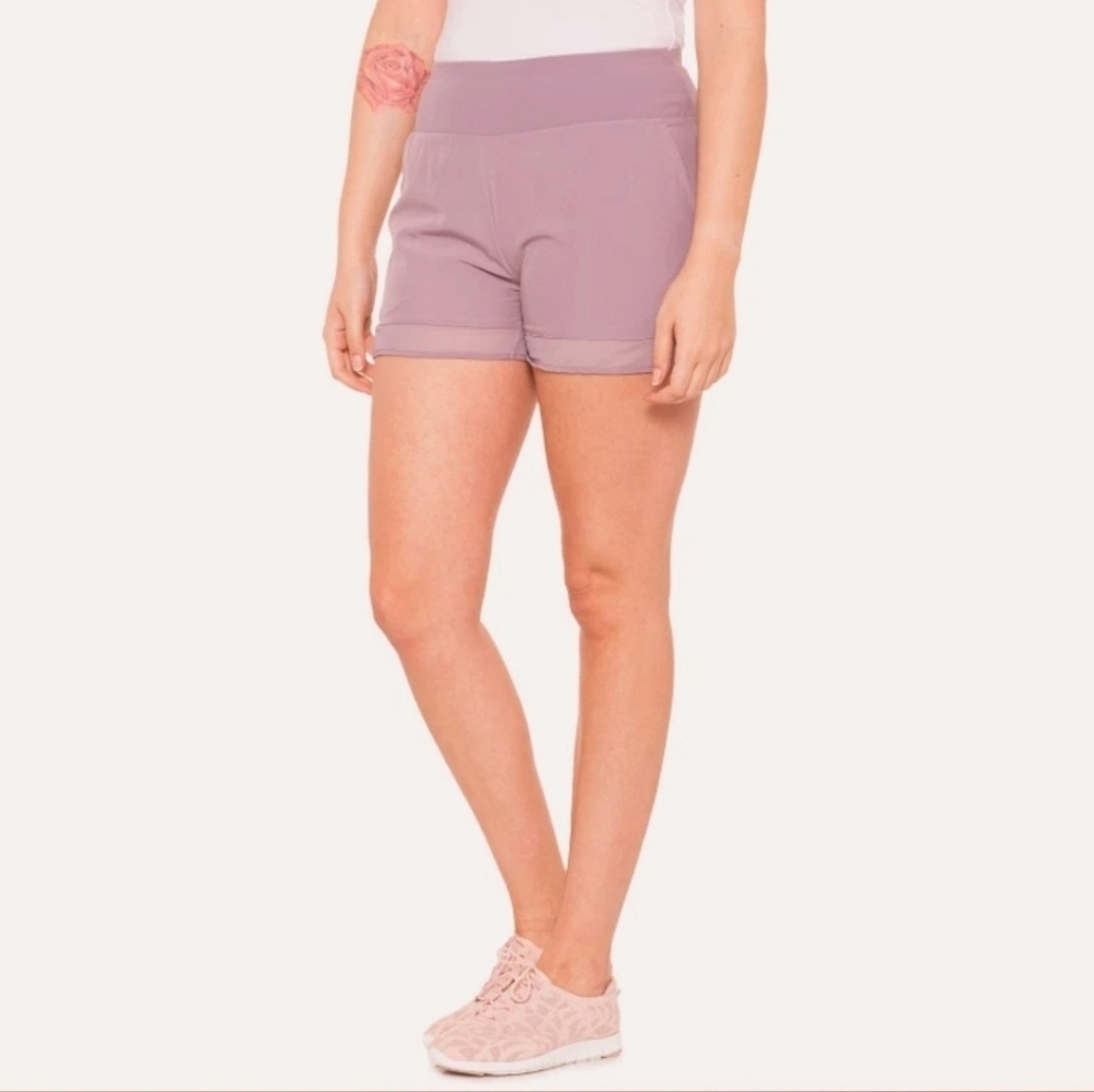 Telluride Mesh Hem Pink Shorts